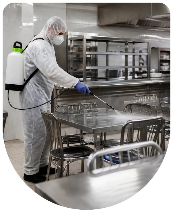Профессиональная дезинфекция столовой с гарантией в Кумертау